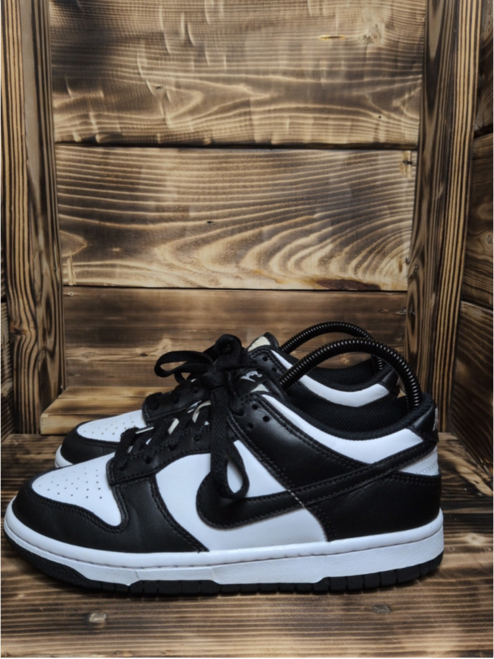 Nike Dunk Low Pandas Shoes Youth Size 5Y Black White Athletic CW1590-100